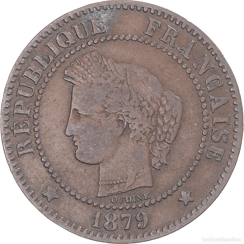 Monedas antiguas de Europa: [#1343295] Moneda, Francia, 2 Centimes, 1879