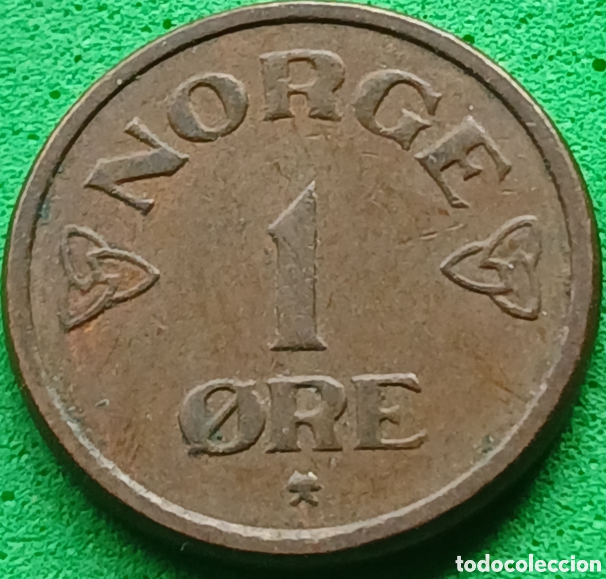 Monedas antiguas de Europa: Noruega 1 ore 1956 km#398