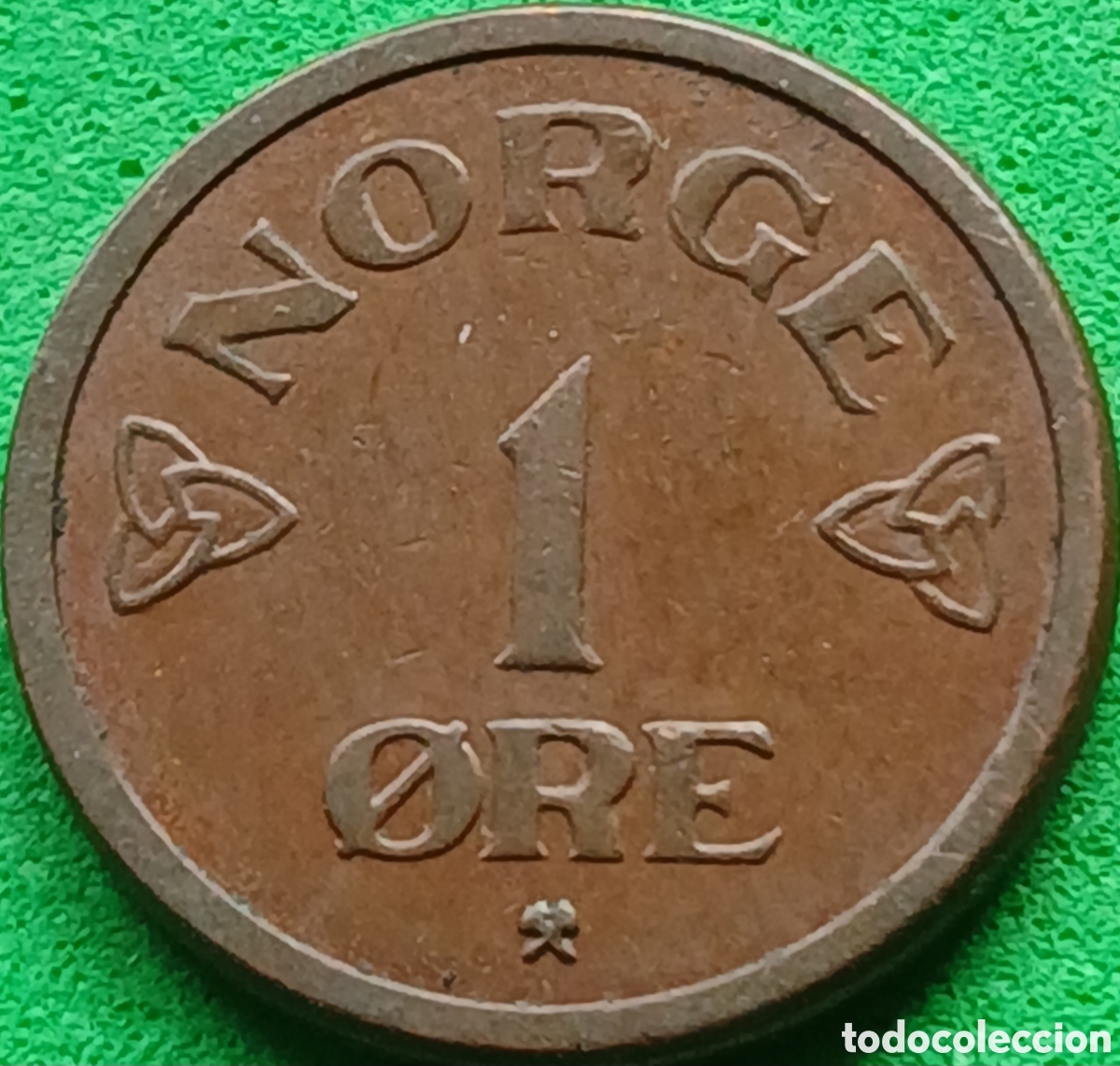 Monedas antiguas de Europa: Noruega 1 ore 1953 km#398