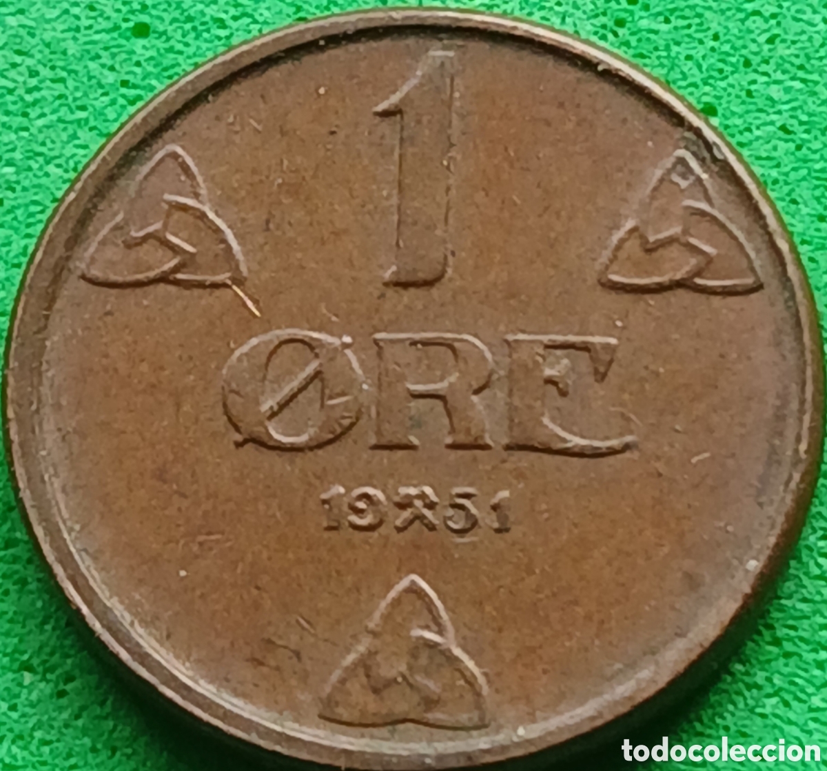 Monedas antiguas de Europa: Noruega 1 ore 1951 km#367