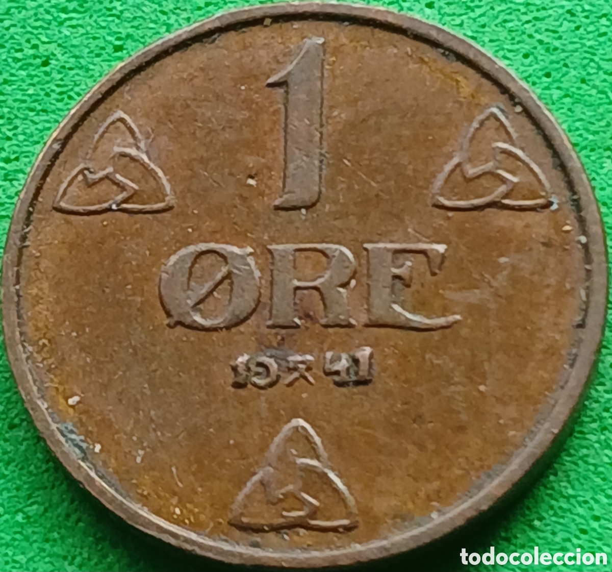 Monedas antiguas de Europa: Noruega 1 ore 1941 km#367