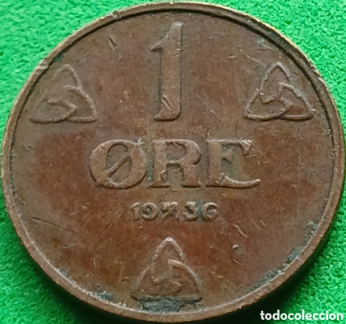 Monedas antiguas de Europa: Noruega 1 ore 1936 km#367