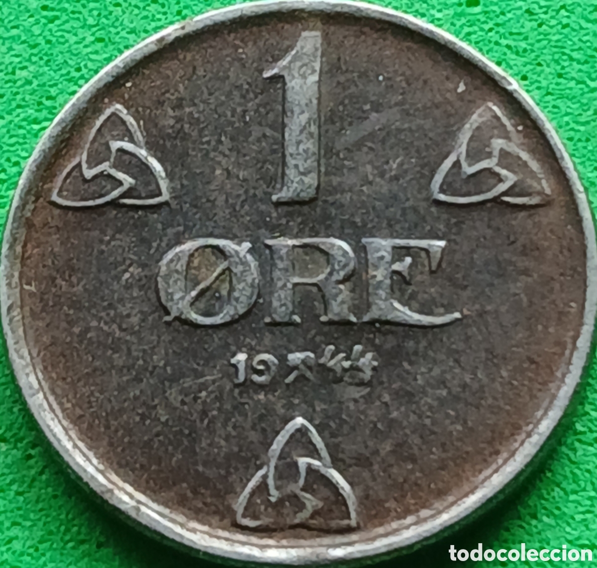 Monedas antiguas de Europa: Noruega 1 ore 1944 km#387