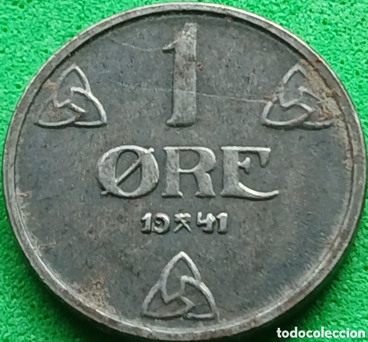 Monedas antiguas de Europa: Noruega 1 ore 1941 km#387