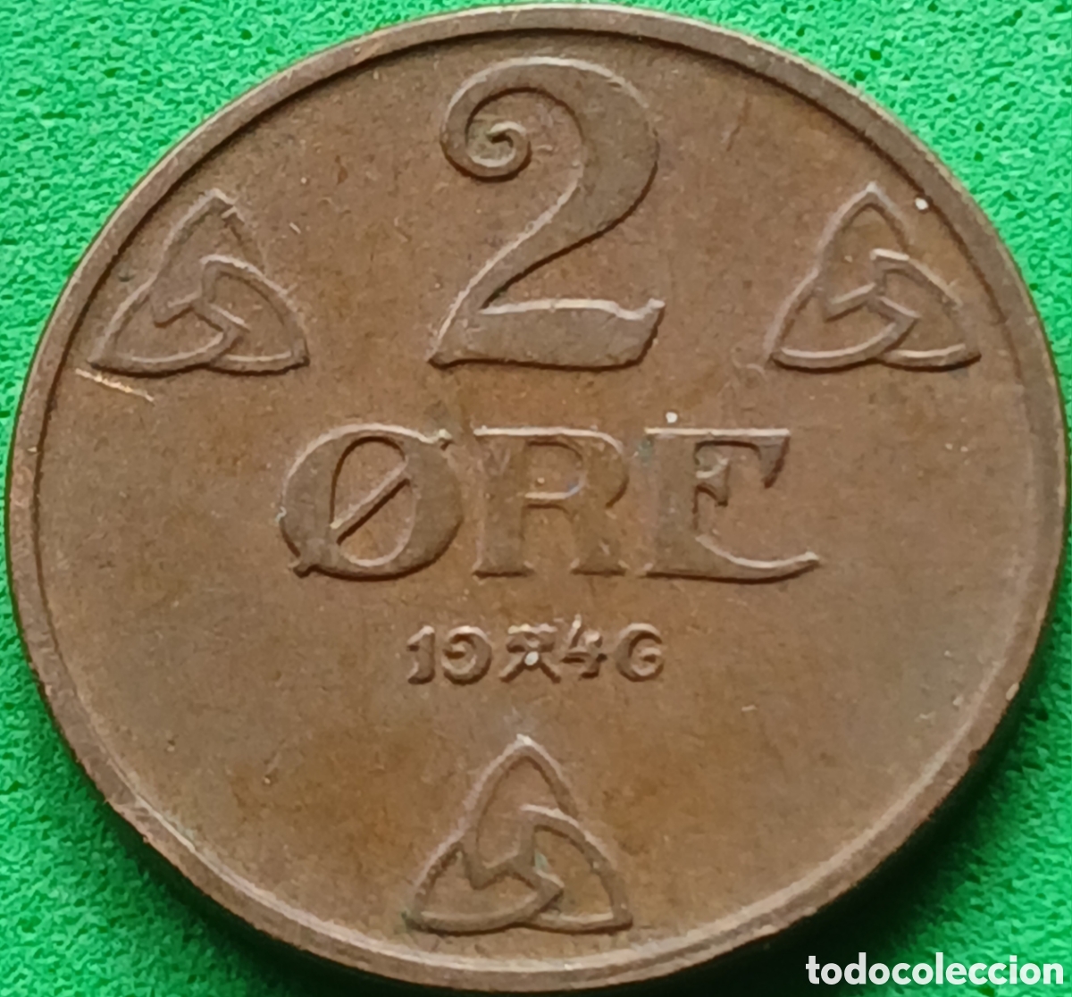 Monedas antiguas de Europa: Noruega 2 ore 1946 km#371