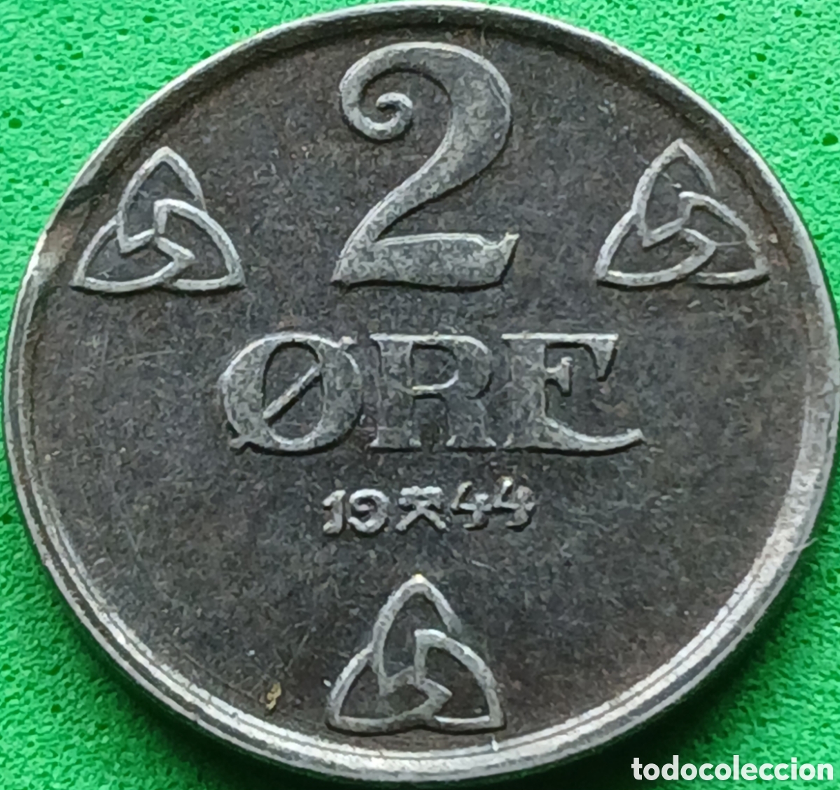 Monedas antiguas de Europa: Noruega 2 ore 1944 km#394