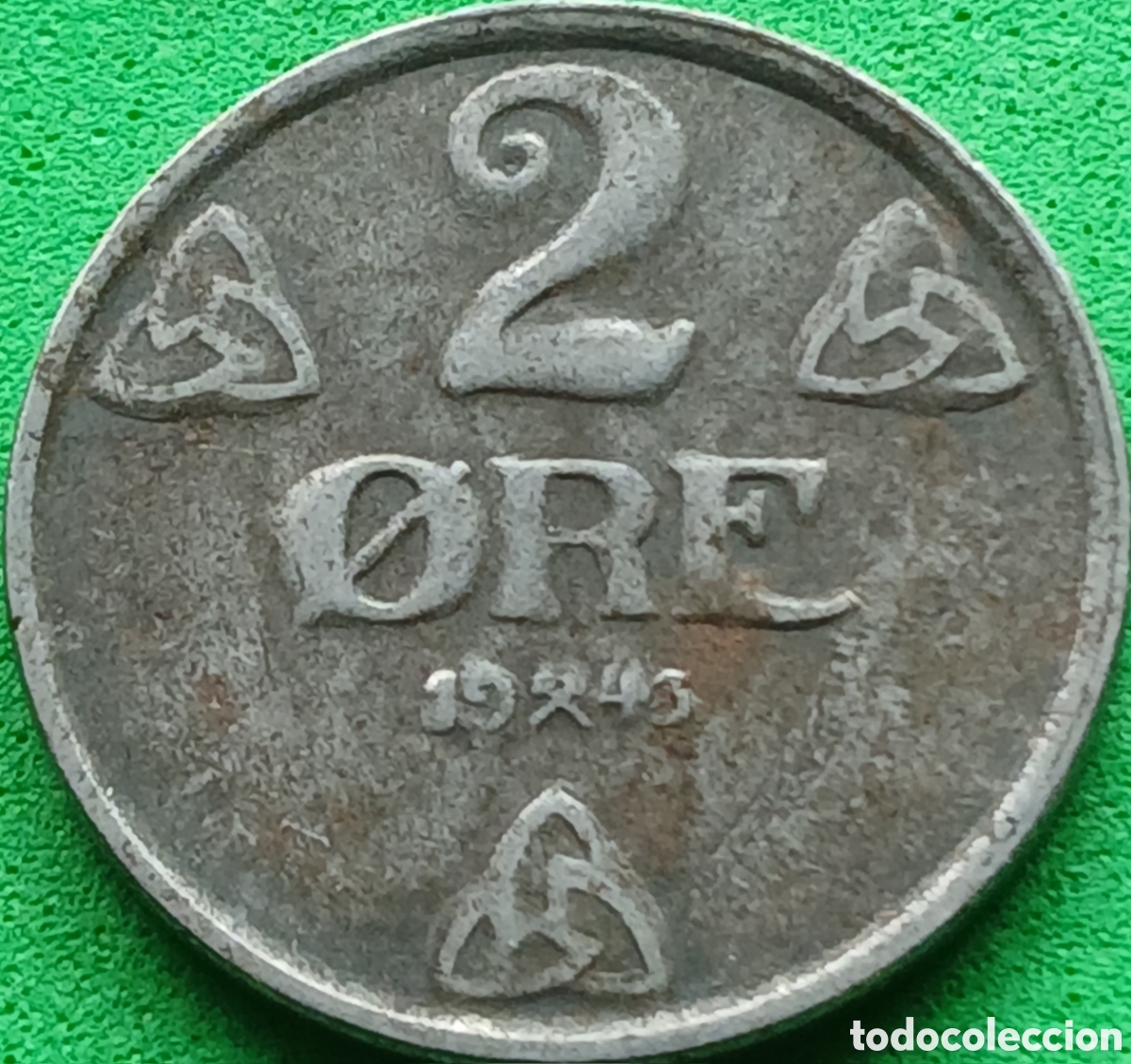 Monedas antiguas de Europa: Noruega 2 ore 1943 km#394