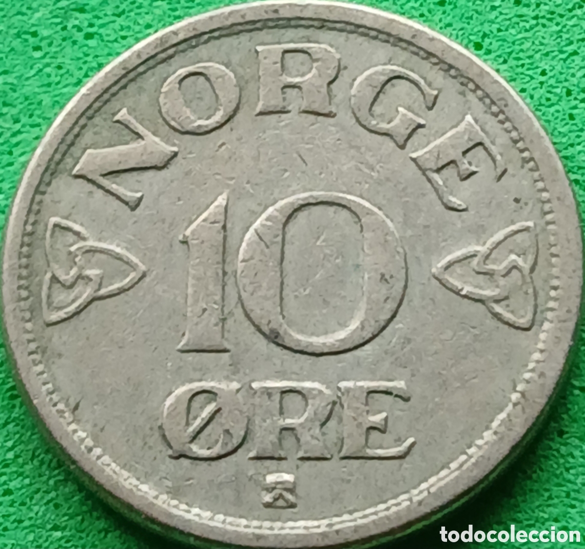 Monedas antiguas de Europa: Noruega 10 ore 1955 km#396