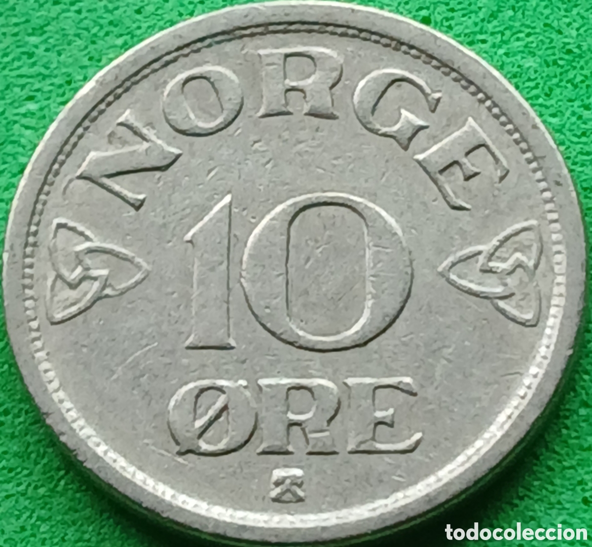 Monedas antiguas de Europa: Noruega 10 ore 1951 km#396