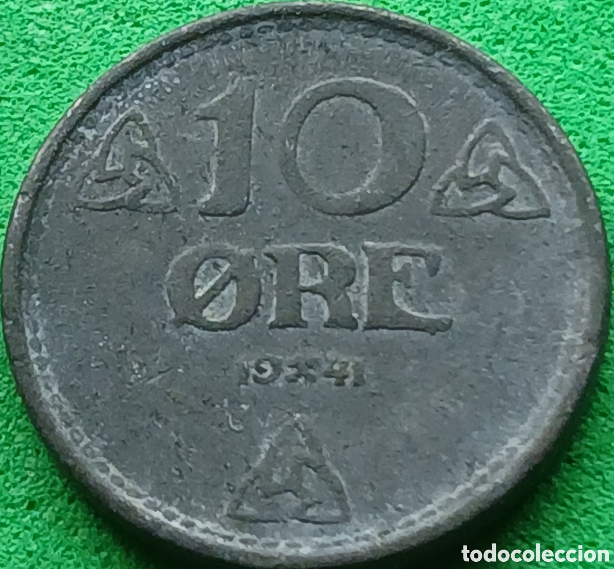 Monedas antiguas de Europa: Noruega 10 ore 1941 km#389
