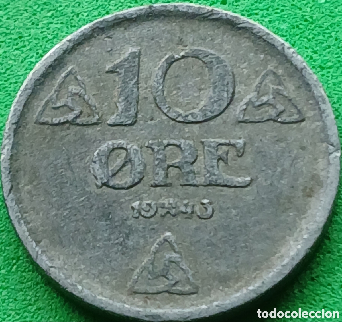 Monedas antiguas de Europa: Noruega 10 ore 1943 km#389