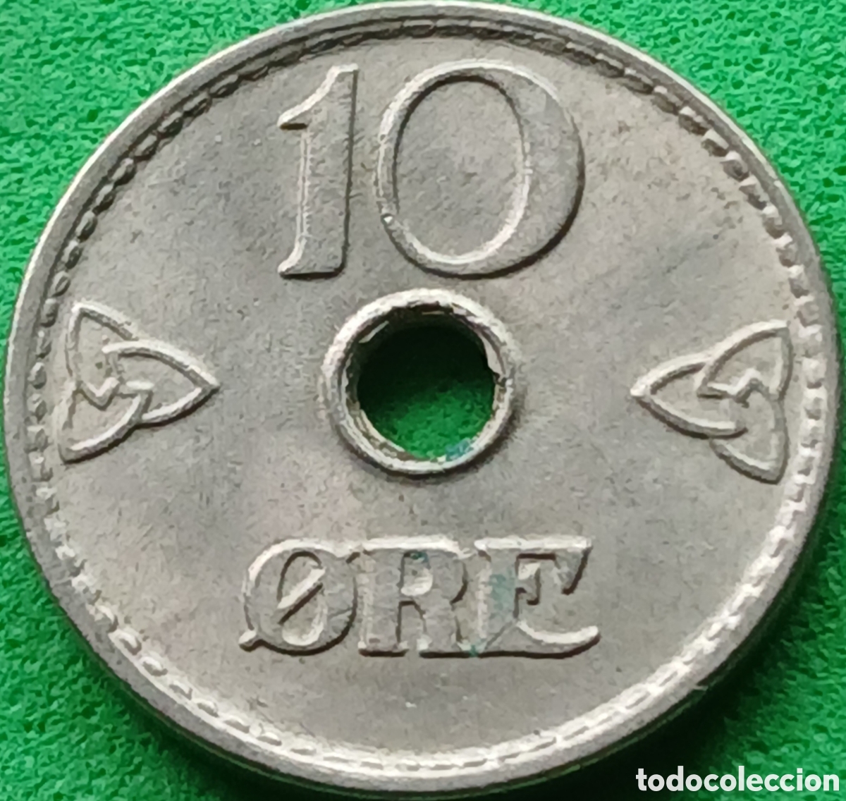 Monedas antiguas de Europa: Noruega 10 ore 1951 km#383