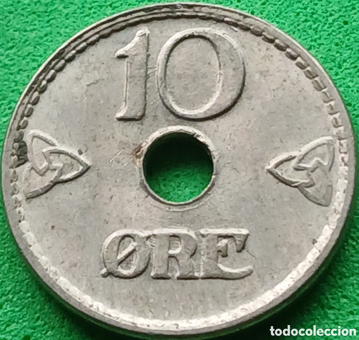 Monedas antiguas de Europa: Noruega 10 ore 1949 km#383