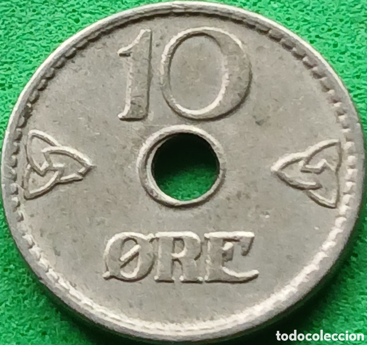 Monedas antiguas de Europa: Noruega 10 ore 1946 km#383
