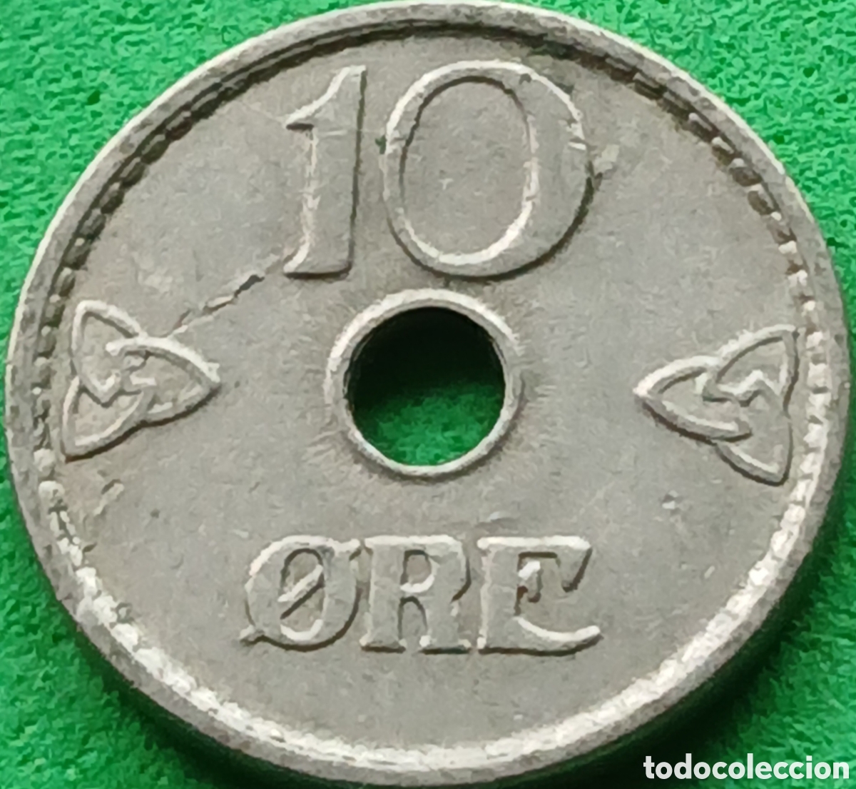 Monedas antiguas de Europa: Noruega 10 ore 1940 km#383