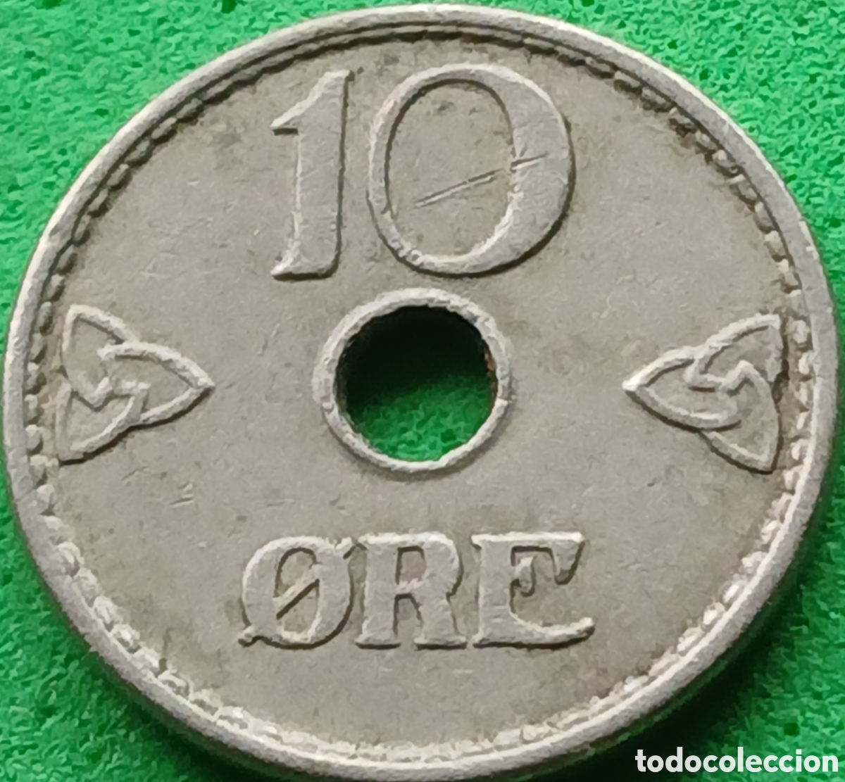 Monedas antiguas de Europa: Noruega 10 ore 1939 km#383