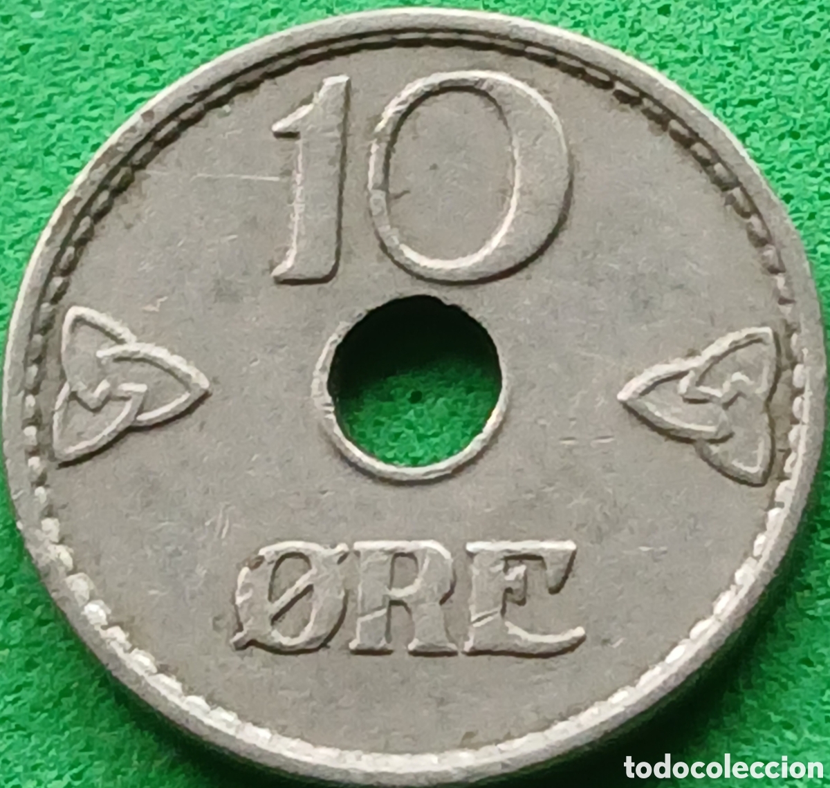 Monedas antiguas de Europa: Noruega 10 ore 1938 km#383