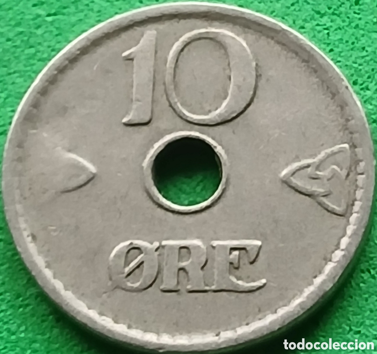 Monedas antiguas de Europa: Noruega 10 ore 1925 km#383
