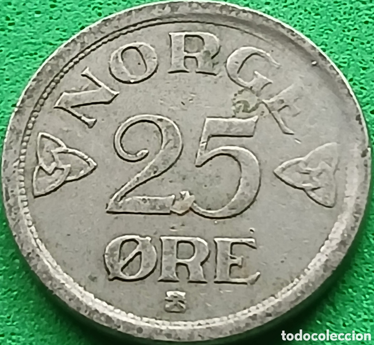 Monedas antiguas de Europa: Noruega 25 ore 1956 km#401