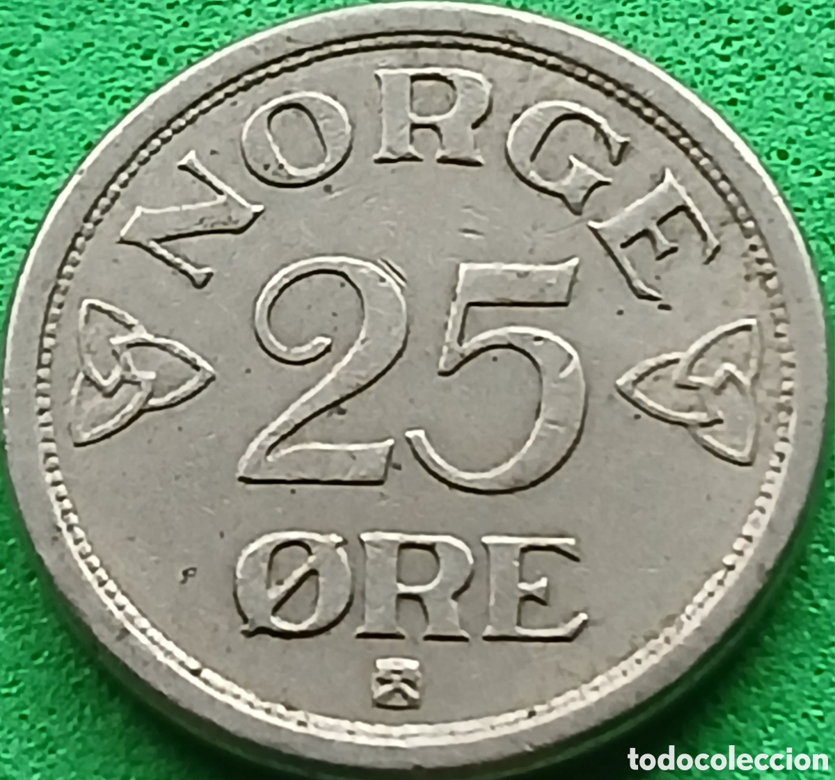 Monedas antiguas de Europa: Noruega 25 ore 1955 km#401