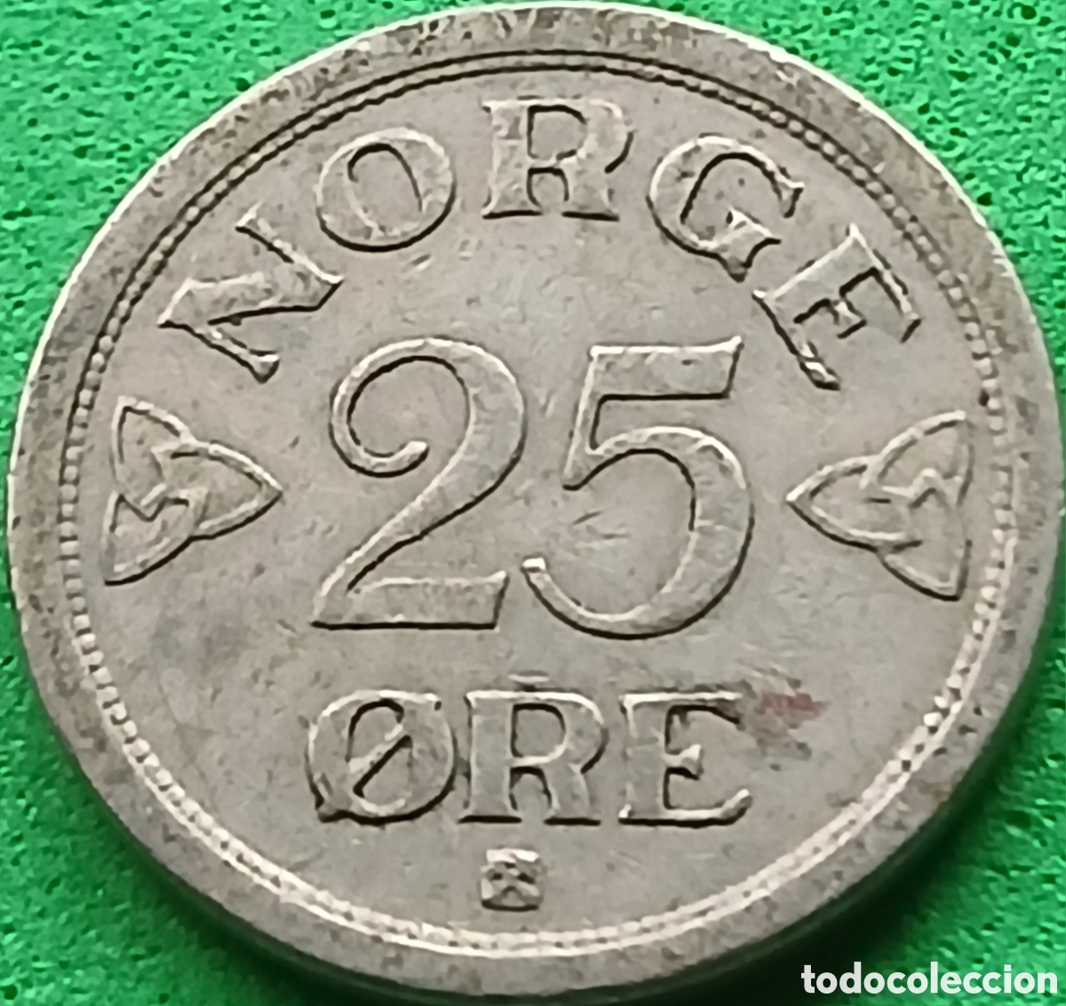 Monedas antiguas de Europa: Noruega 25 ore 1954 km#401