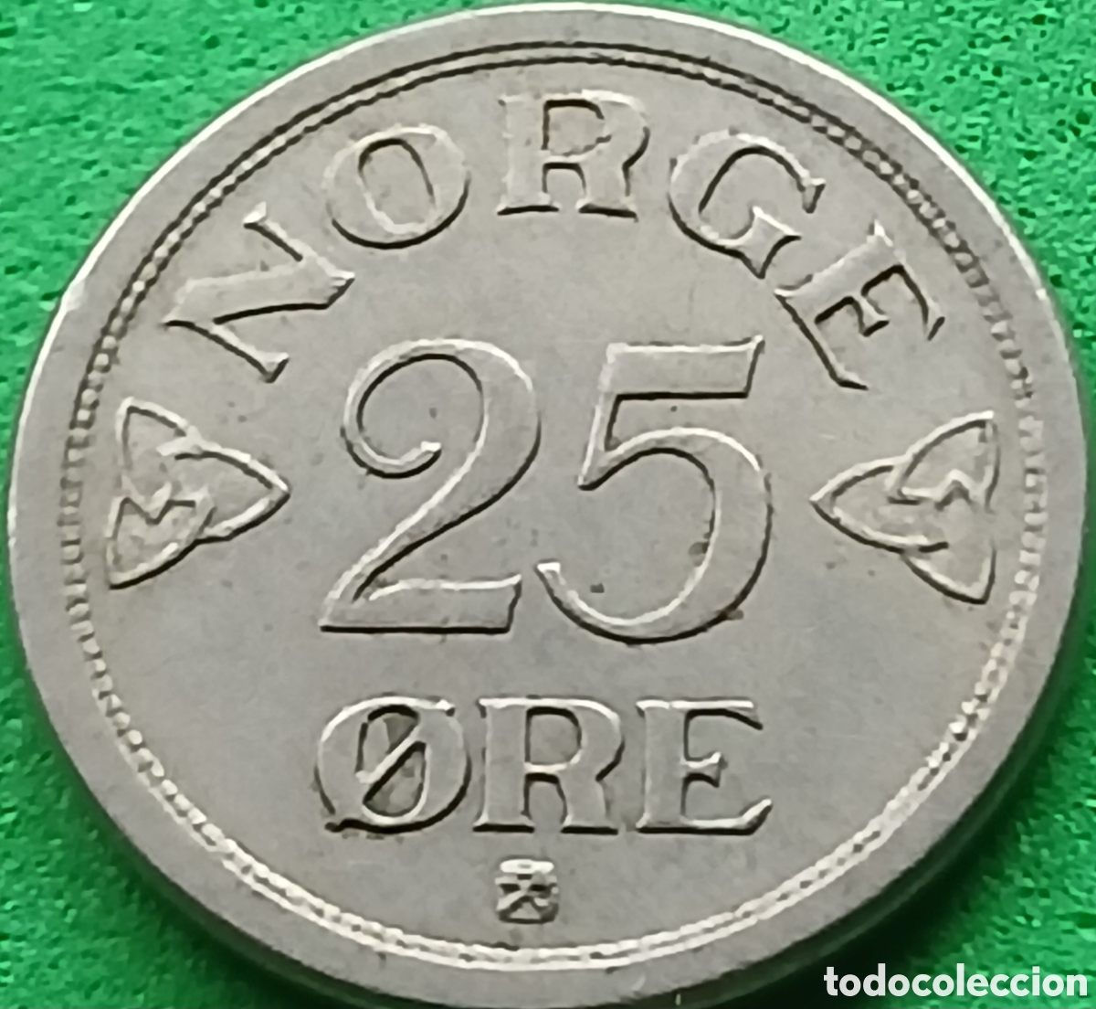 Monedas antiguas de Europa: Noruega 25 ore 1953 km#401