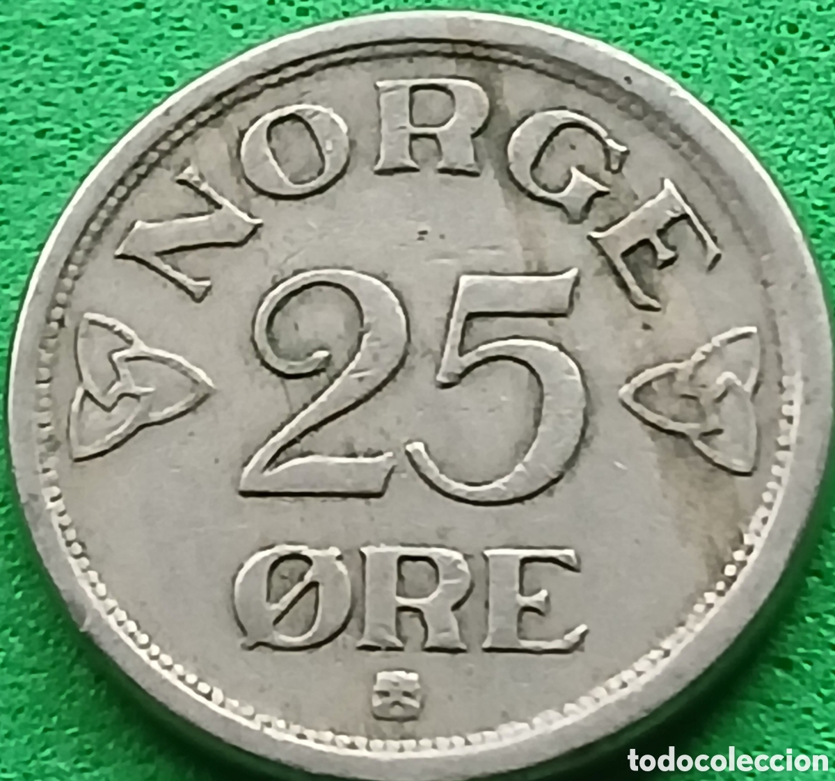 Monedas antiguas de Europa: Noruega 25 ore 1952 km#401