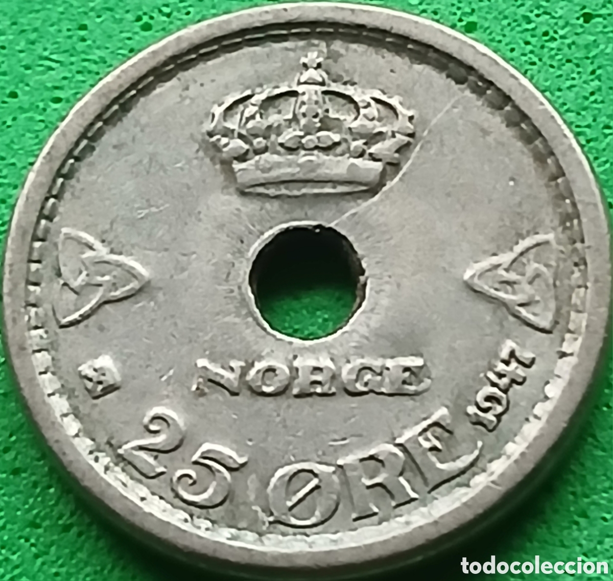 Monedas antiguas de Europa: Noruega 25 ore 1947 km#384