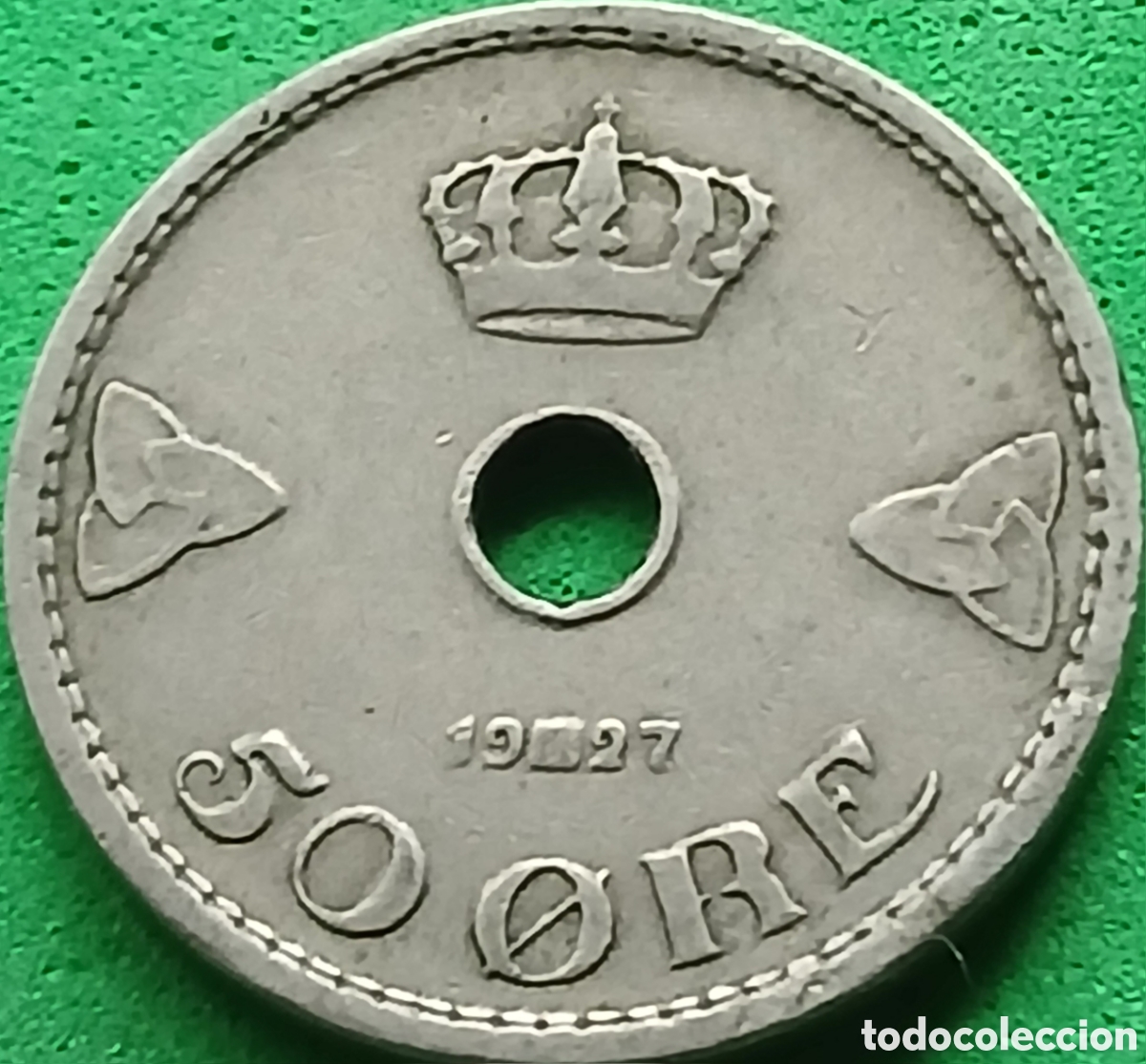 Monedas antiguas de Europa: Noruega 50 ore 1927 km#386