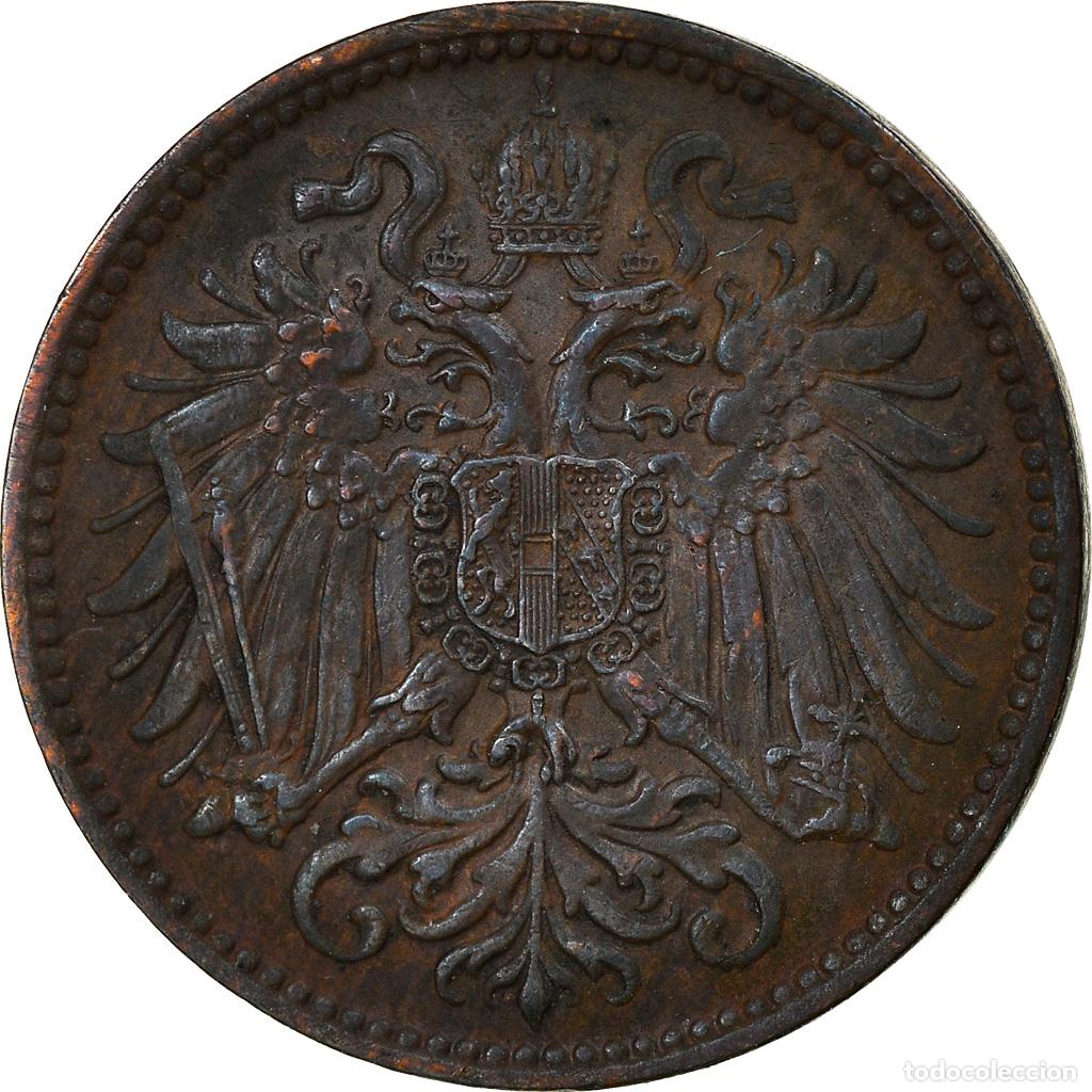 Monedas antiguas de Europa: [#825865] Moneda, Austria, Franz Joseph I, 2 Heller, 1897, MBC, Bronce, KM:2801