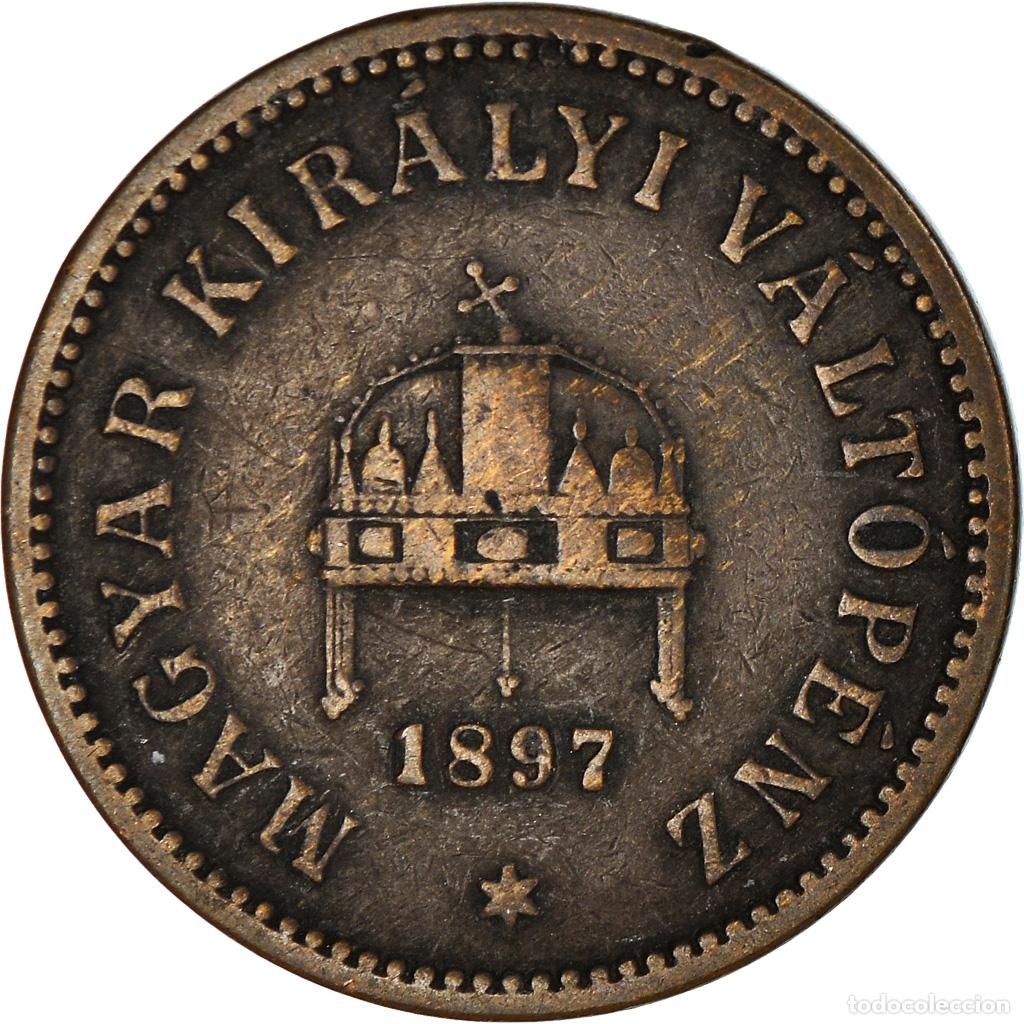 Monedas antiguas de Europa: [#961188] Moneda, Hungr&iacute;a, Franz Joseph I, 2 Filler, 1897, Kormoczbanya, MBC, Bronce
