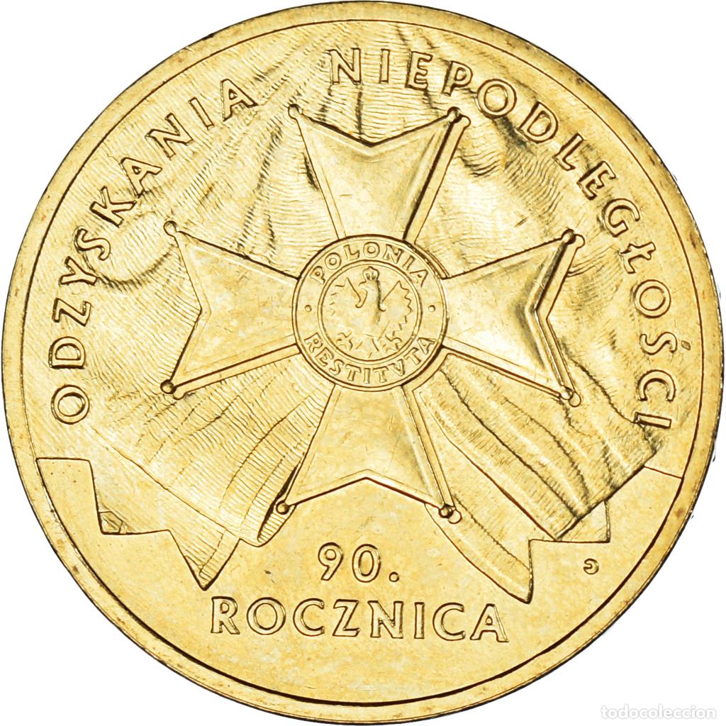 Monedas antiguas de Europa: [#1149240] Moneda, Polonia, 2 Zlote, 2008, Warsaw, 90th Anniversary of Regaining Freedom