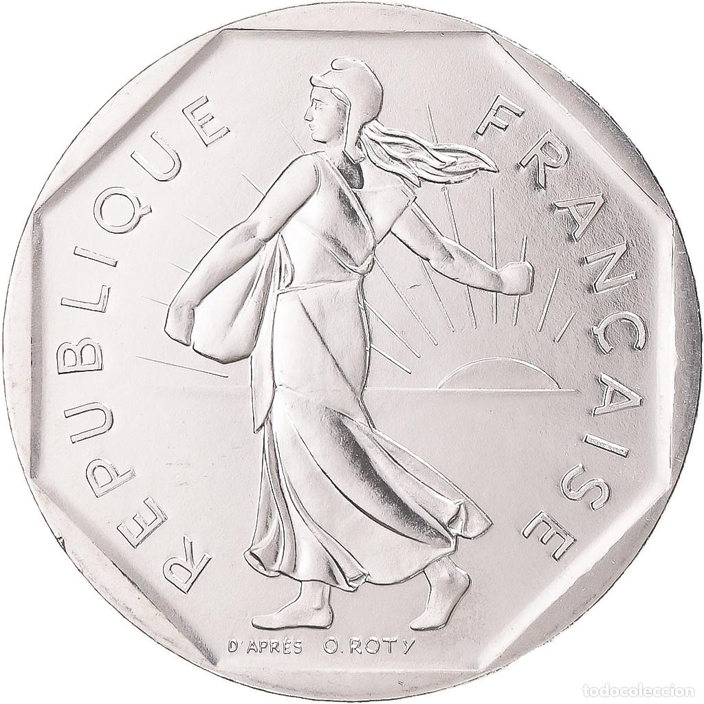 Monedas antiguas de Europa: [#345614] Moneda, Francia, Semeuse, 2 Francs, 1991, Monnaie de Paris, BU, FDC, N&iacute;quel