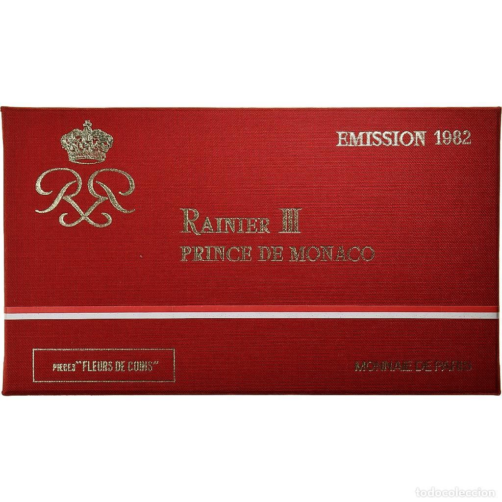 Monedas antiguas de Europa: [#199274] M&oacute;naco, Rainier III, Coffret 1 c. &agrave; 100 frs., 1982, s&eacute;rie FDC, Sin