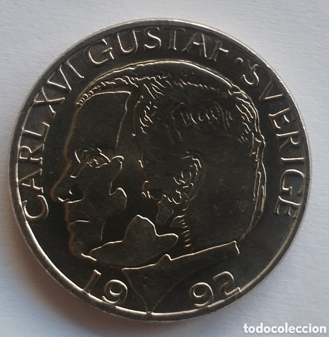 Monedas antiguas de Europa: MONEDA DE SUECIA 1 CORONA 1992