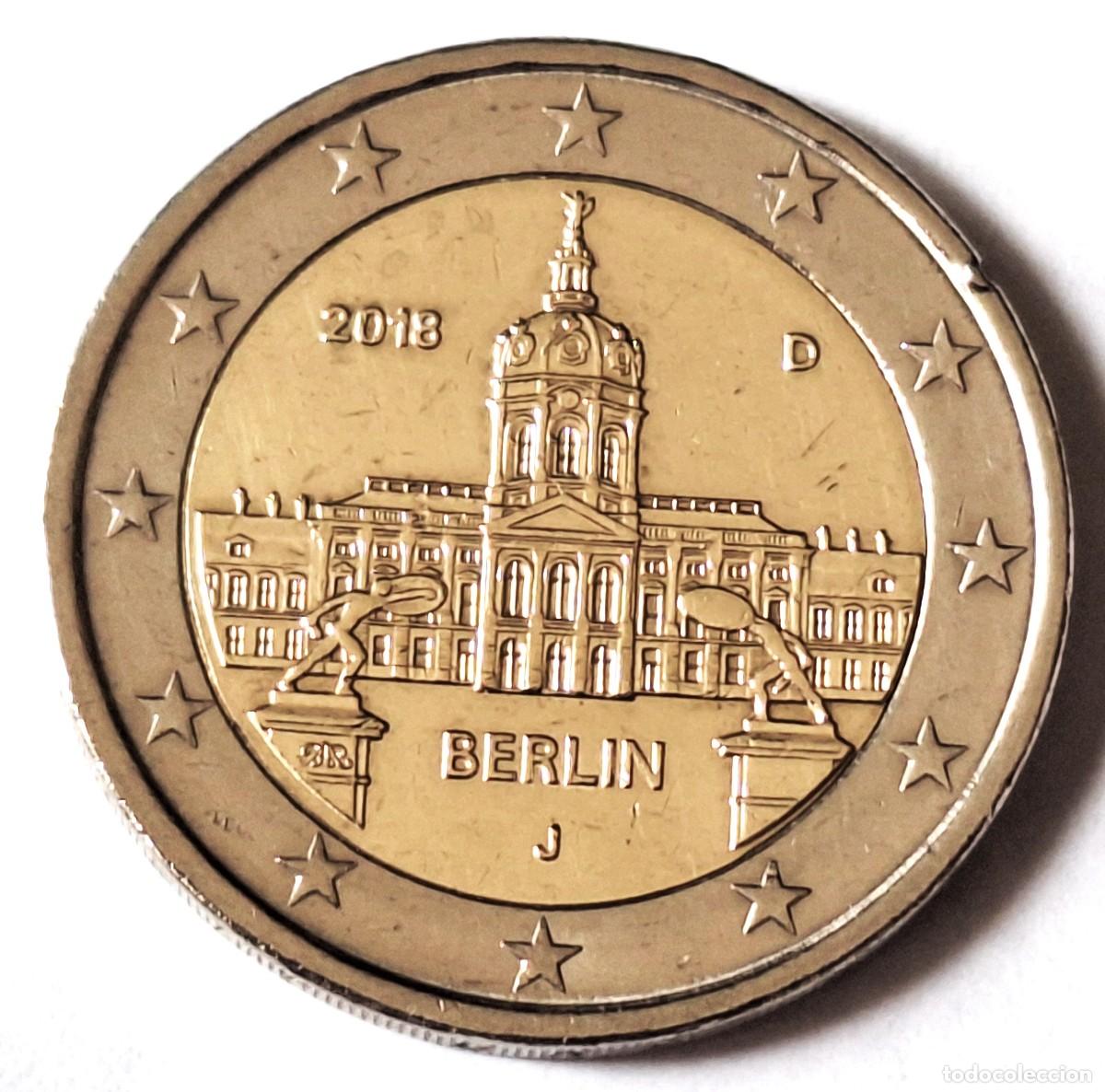Monedas antiguas de Europa: ALEMANIA - MONEDA CONMEMORATIVA DE 2 EUROS DEL A&Ntilde;O 2018 - BERLIN - CECA &rdquo;J&rdquo; - BIEN CONSERVADA