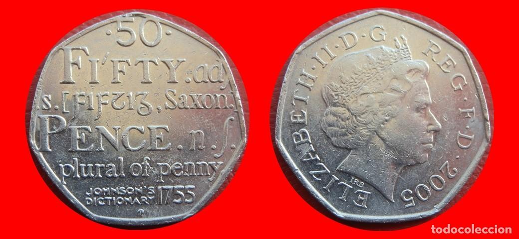 Monedas antiguas de Europa: 50 PENIQUES PENCE 2005 INGLATERRA REINO UNIDO-144161