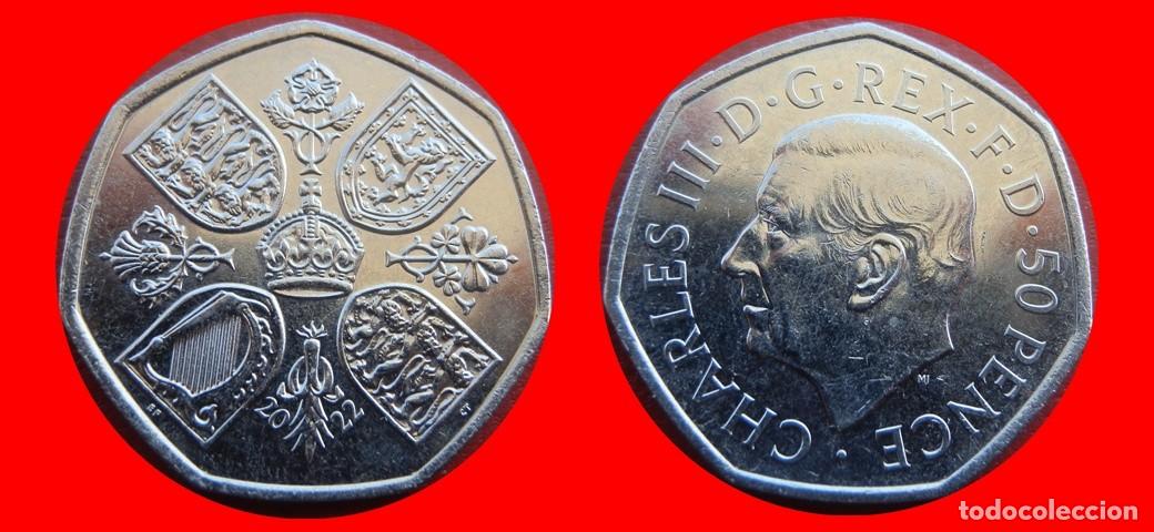 Monedas antiguas de Europa: 50 PENIQUES PENCE 2022 INGLATERRA REINO UNIDO-144188