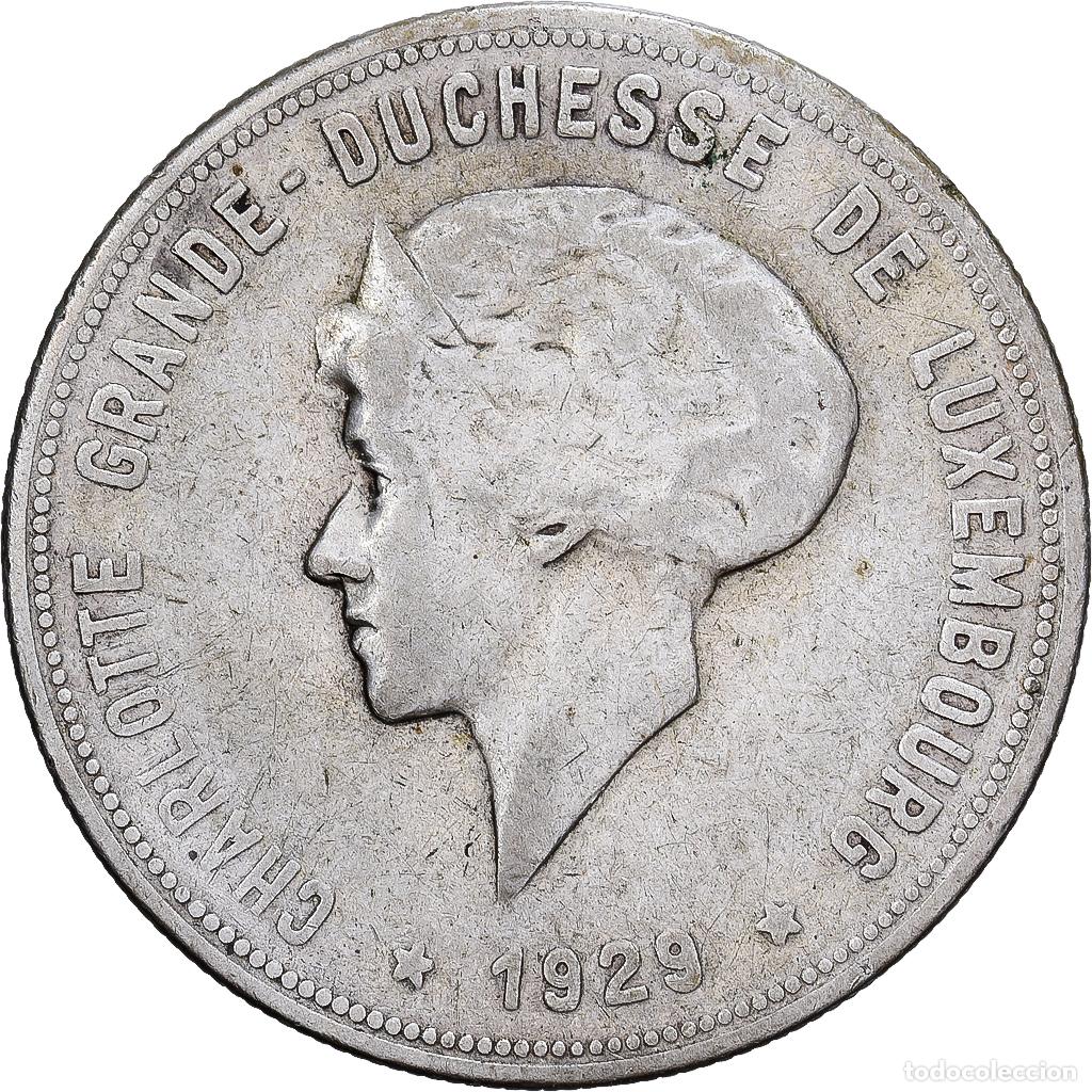 Monedas antiguas de Europa: [#1117806] Luxemburgo, Charlotte, 10 Francs, 1929, Plata, BC+, KM:39