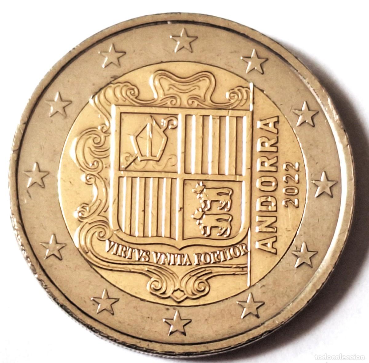 Monedas antiguas de Europa: PRINCIPADO DE ANDORRA - MONEDA DE 2 EUROS DEL A&Ntilde;O 2022- - BIEN CONSERVADA