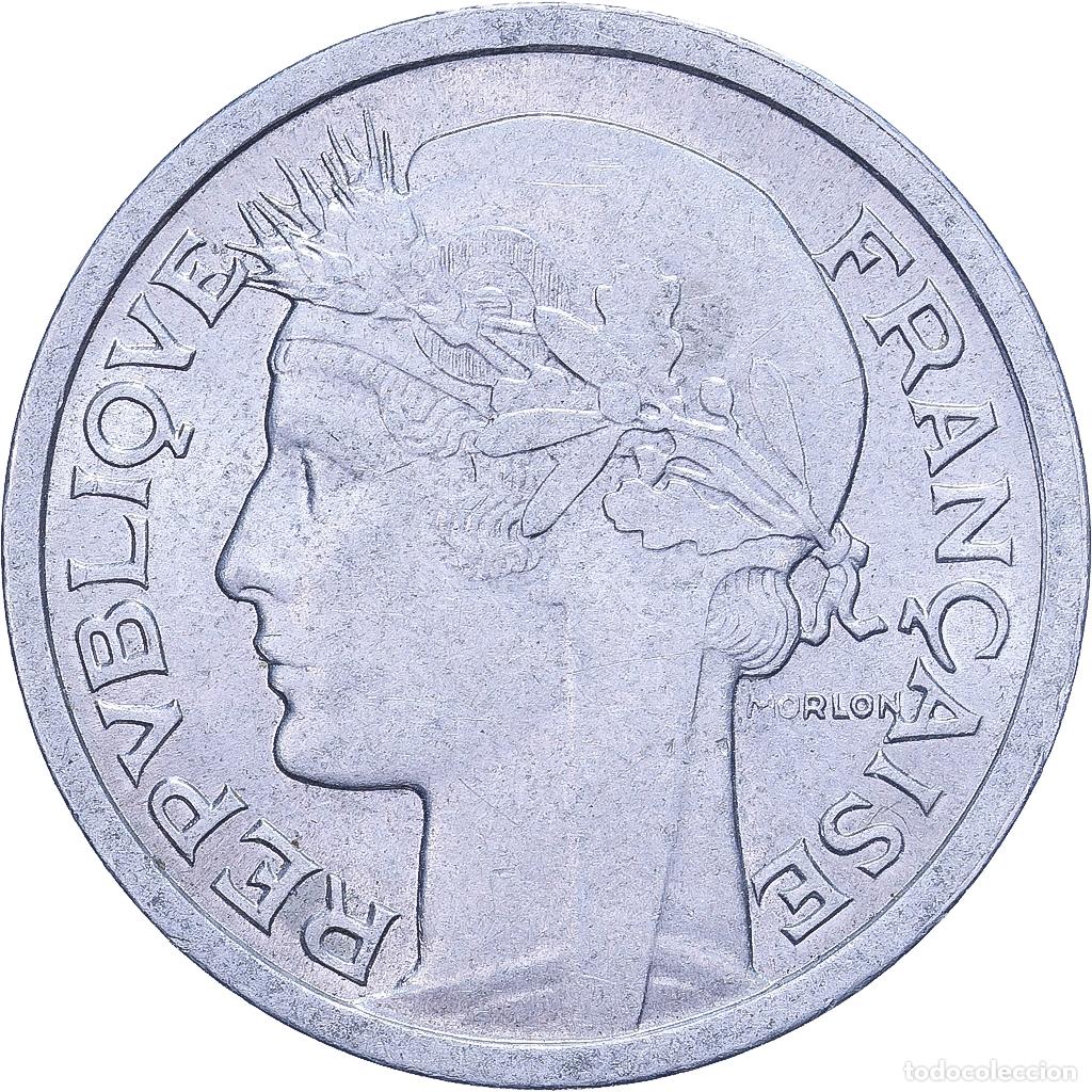 Monedas antiguas de Europa: [#228103] Francia, Franc, Morlon, 1959, Aluminio, MBC+, KM:885a.1