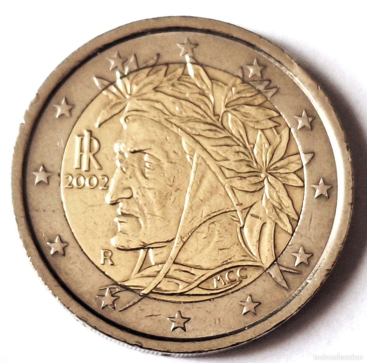 Monedas antiguas de Europa: ITALIA - MONEDA DE 2 EUROS DEL A&Ntilde;O 2002 - - BIEN CONSERVADA