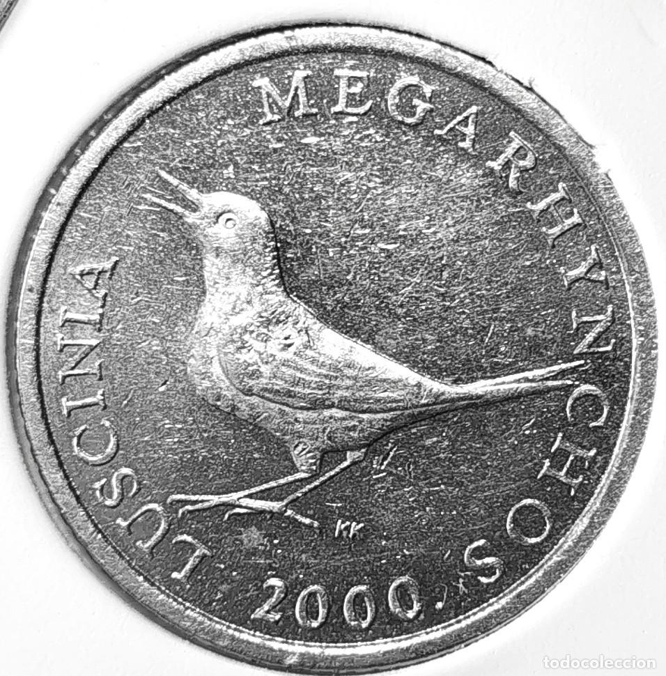 Monedas antiguas de Europa: CROACIA (1993-2022) - 1 KUNA 2000 - SLAVUJ - A - 5 GR. COBRE-NICKEL-ZINC - DIAMETRO 22,50 mm - KM#9.