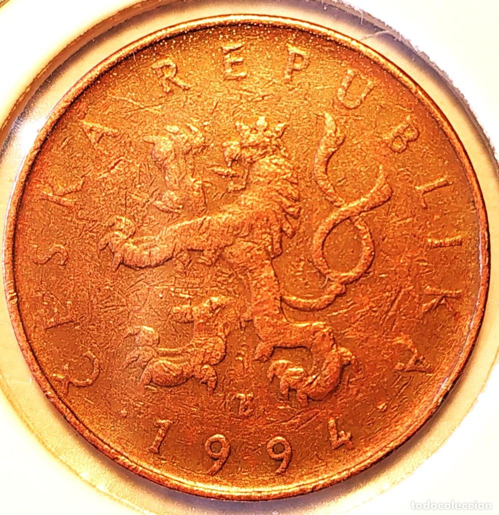Monedas antiguas de Europa: REPUBLICA CHECA (1993-) - 10 KORUN 1994 - A - 7,62 GR ACERO BRONCEADO - DIAMETRO 24,50 mm - KM#4