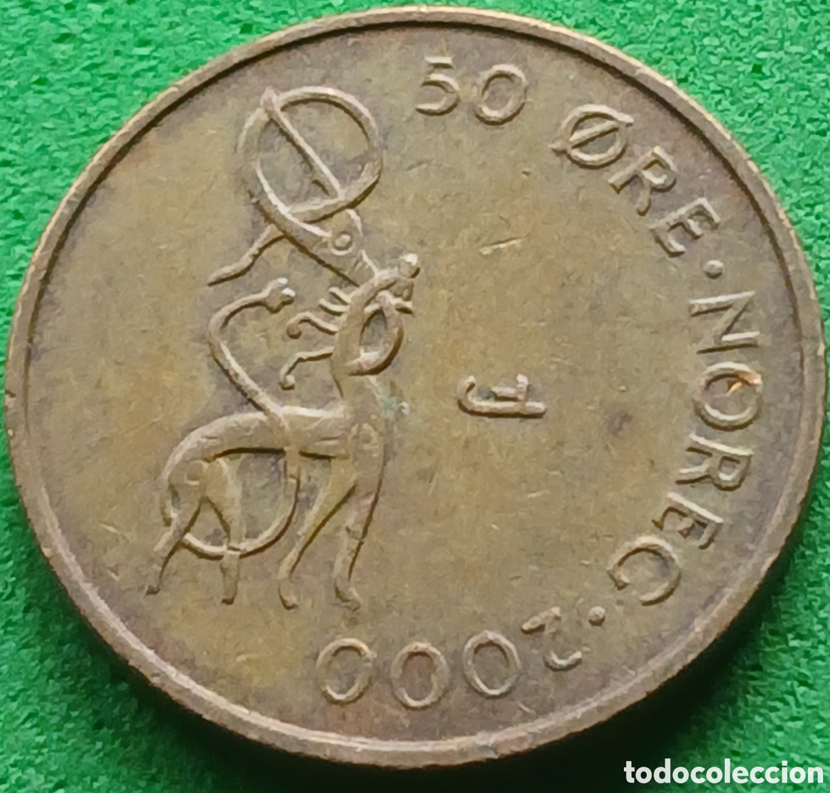 Monedas antiguas de Europa: Noruega 50 ore 2000 km#460