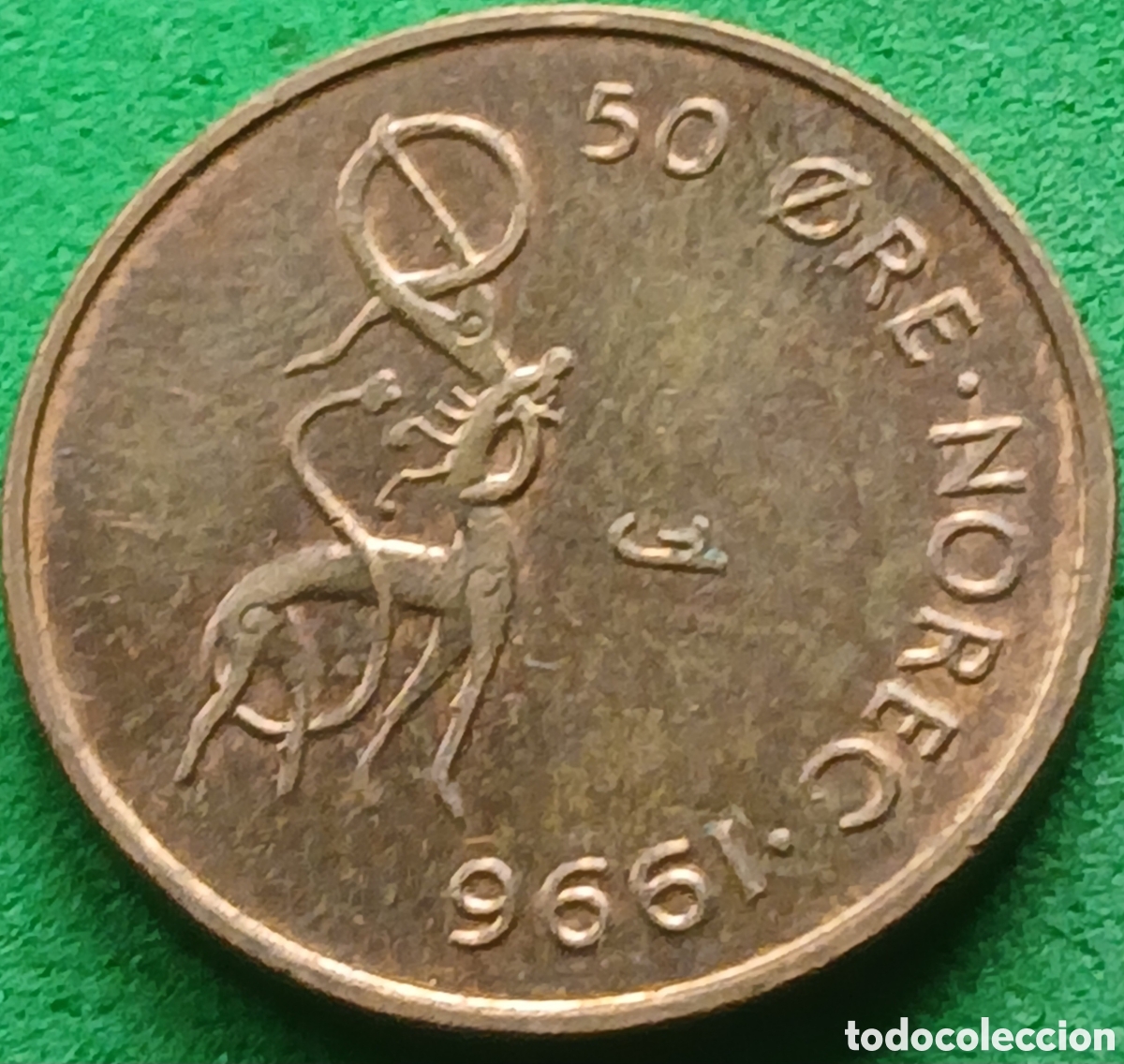 Monedas antiguas de Europa: Noruega 50 ore 1996 km#460