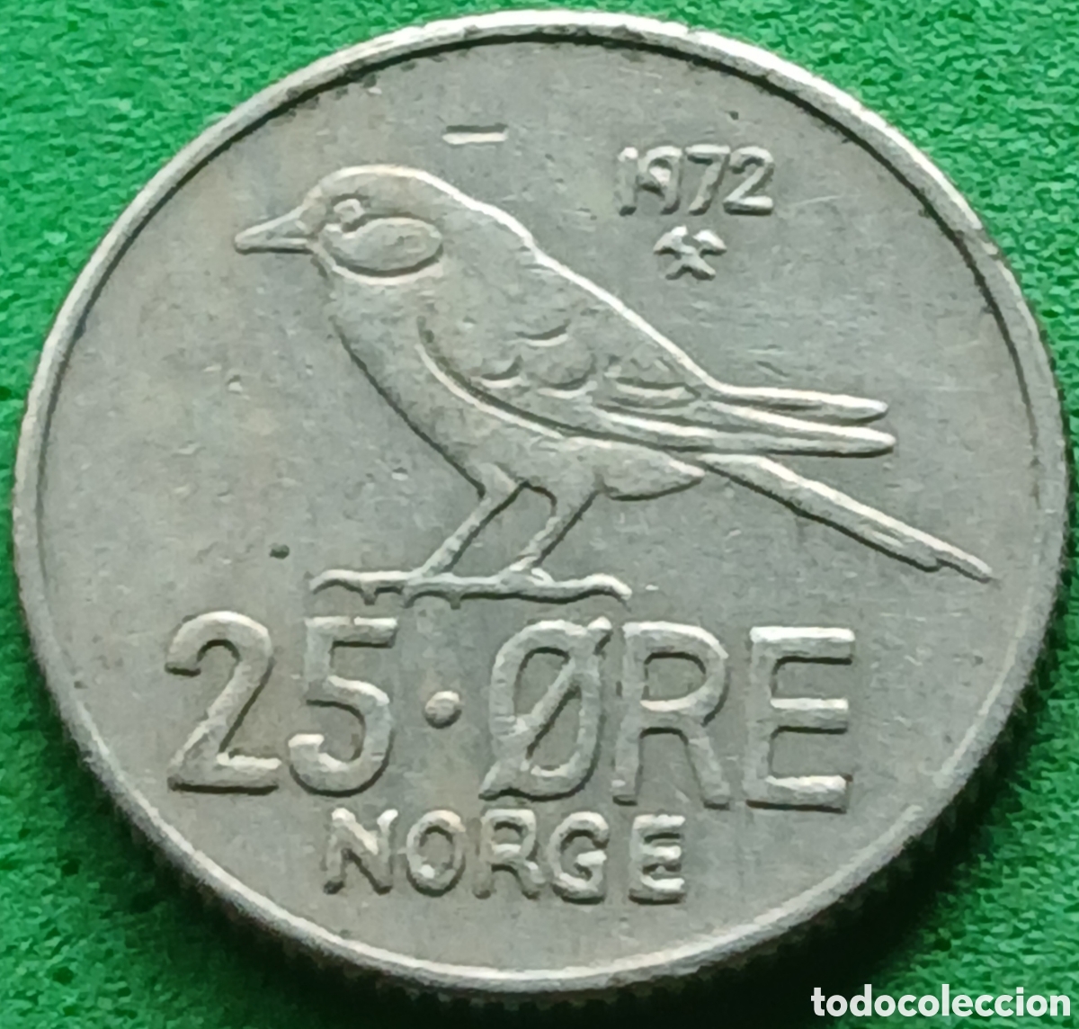 Monedas antiguas de Europa: Noruega 25 ore 1972 km#407