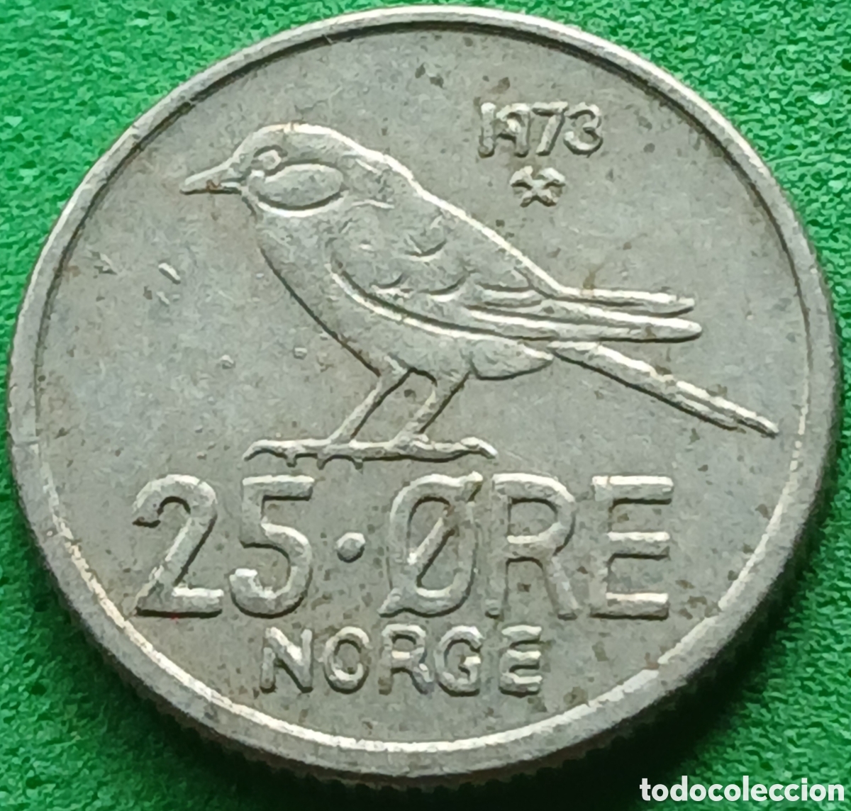 Monedas antiguas de Europa: Noruega 25 ore 1973 km#407