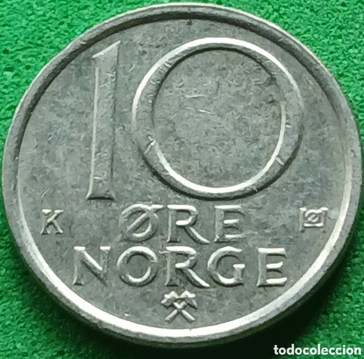 Monedas antiguas de Europa: Noruega 10 ore 1989 km#416