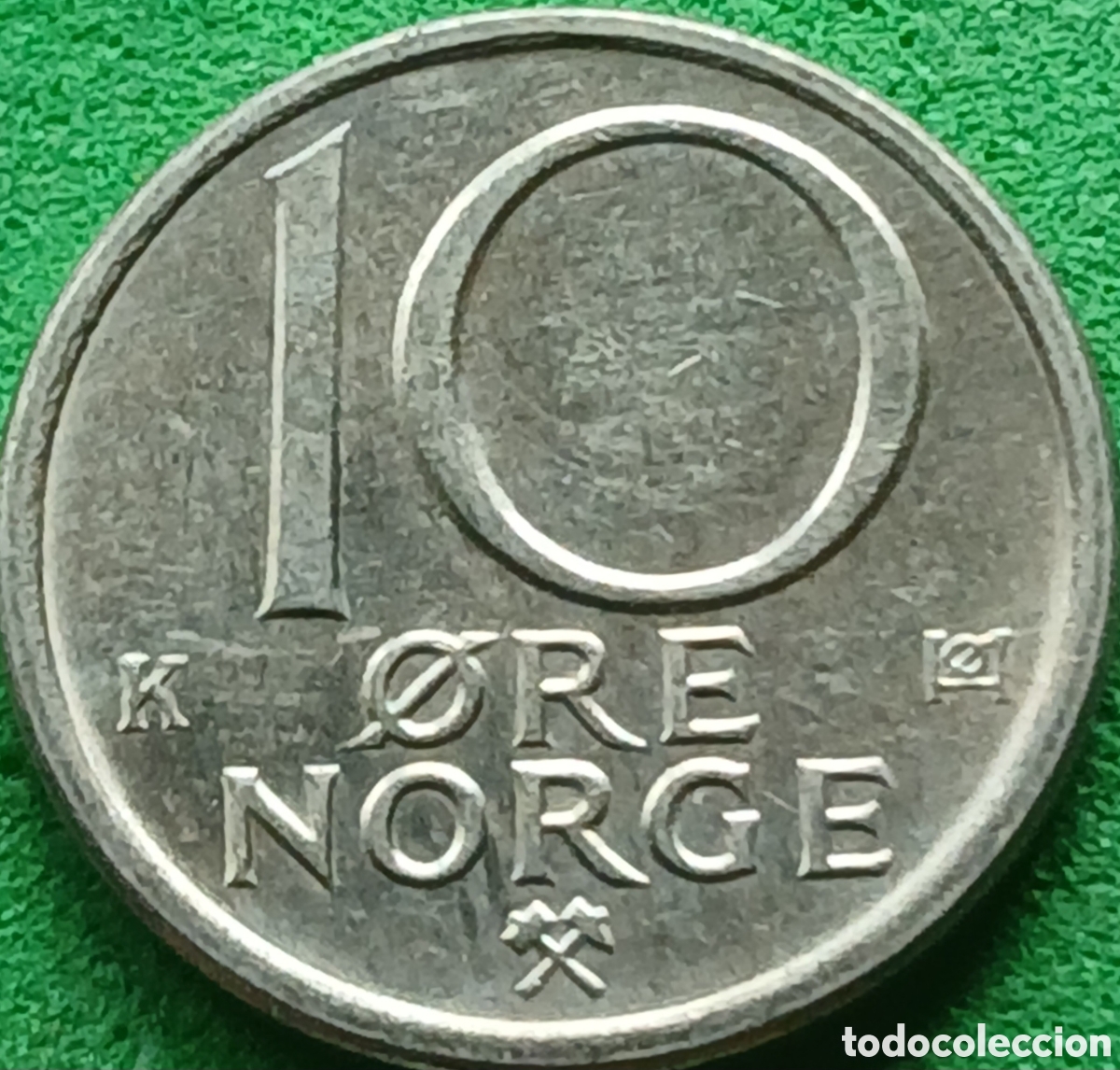 Monedas antiguas de Europa: Noruega 10 ore 1982 km#416